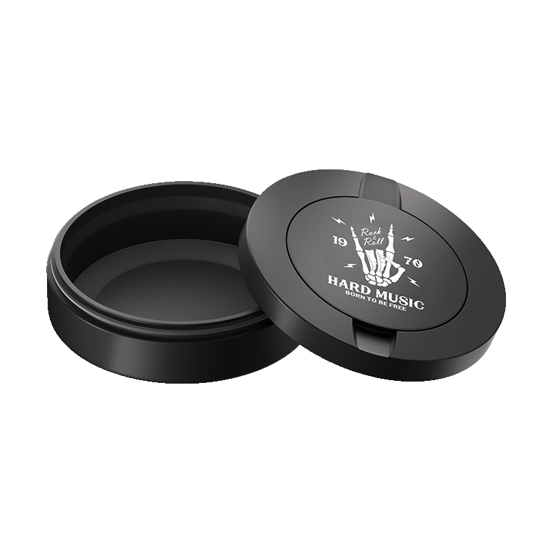 Black Metal Two-Tie Container Cans