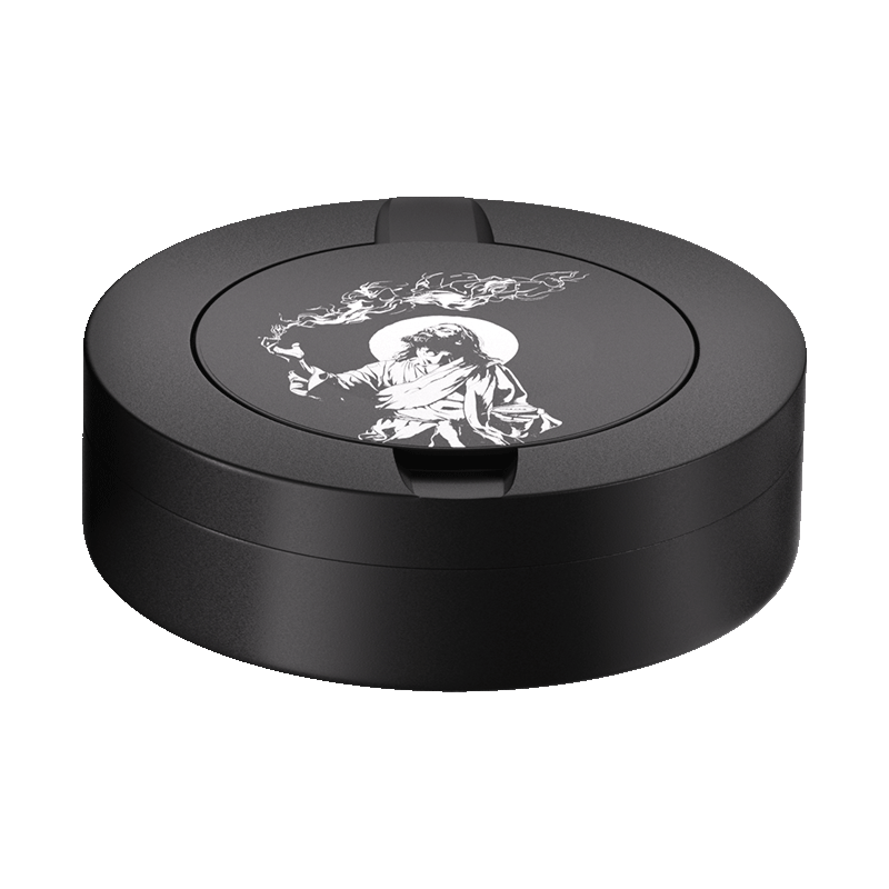 Black Metal Two-Tie Container Cans