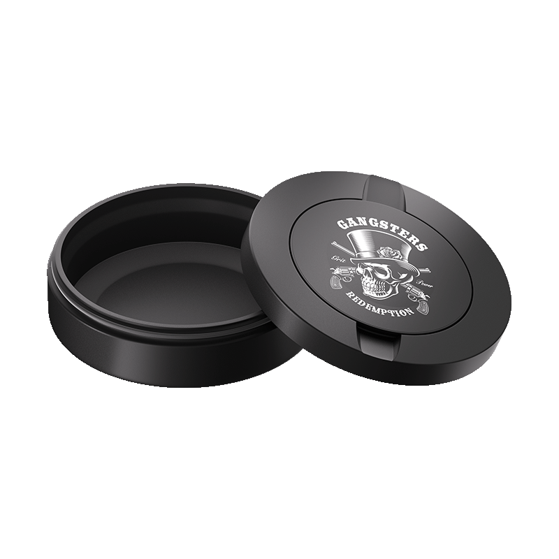 Black Metal Two-Tie Container Cans